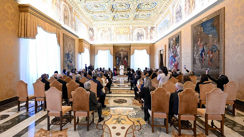 AUTORIDADES DE CONFEMEL SE REUNIERON CON EL PAPA